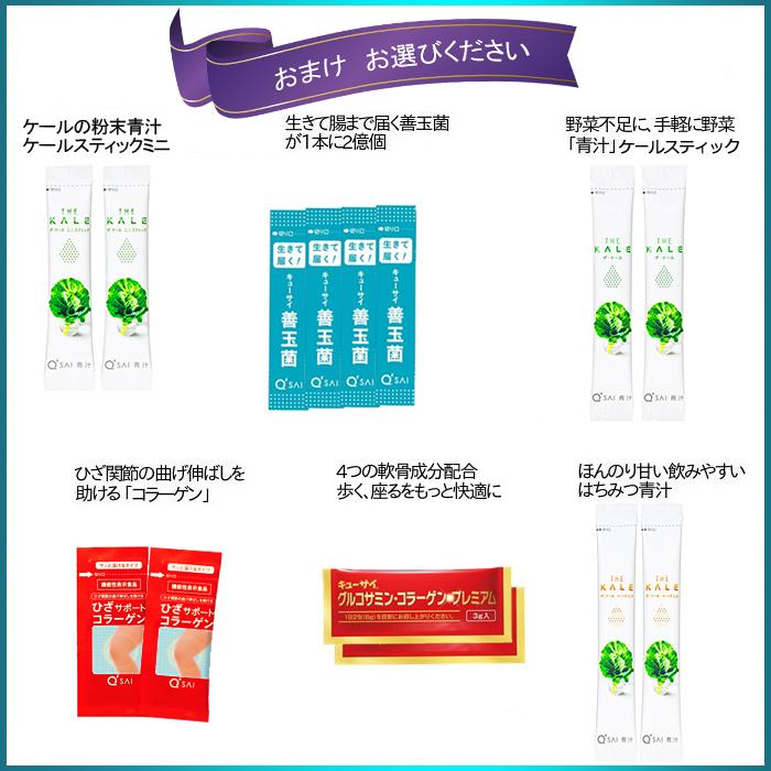 キューサイ ひざサポートコラーゲン 100g ４袋まとめ買い おまけ付 ヒアルロン酸 パウダー ドリンク 膝 ペプチド サポート cm 関節 軟骨成分 サプリメント｜healthbank21｜02