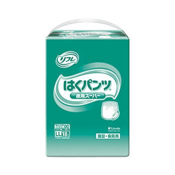 パンツタイプ 紙おむつ 業務用　はくパンツ　夜用スーパー　LL / 16597→17602　18枚 高齢者・介護・リブドゥコーポレーション | 
