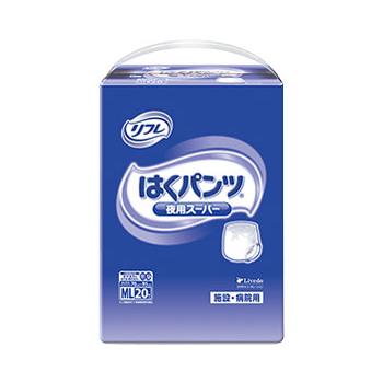 パンツタイプ 紙おむつ 業務用　はくパンツ　夜用スーパー　ML / 16596→17601　20枚 高齢者・介護・リブドゥコーポレーション | 