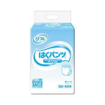 パンツタイプ 紙おむつ 業務用　はくパンツ　スリムタイプ　M / 17422→18194　20枚 高齢者・介護・リブドゥコーポレーション | 