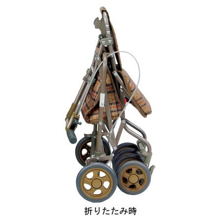 コンパクトタイプ シルバーカー サニーウォーカーAW-III / CLブラウン