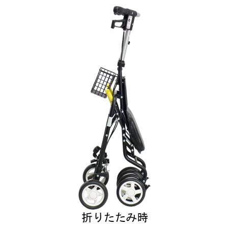 コンパクトタイプ シルバーカー テノールEVO / クロコダイルBK 高齢者