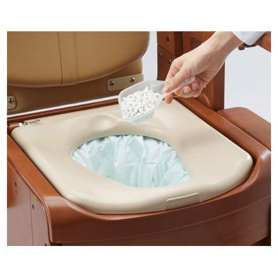 木製トイレ ポータブルトイレ 安寿 家具調トイレセレクトR 自動ラップ 