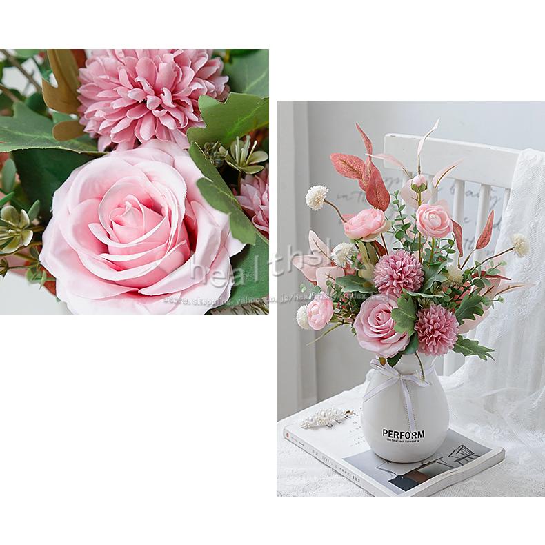 造花 北欧 枯れない花 インテリア おしゃれ アジサイブーケ あじさい シルクフラワー アートフラワー かわいい プレゼント 贈り物 アレンジブーケ モダン 白 定番