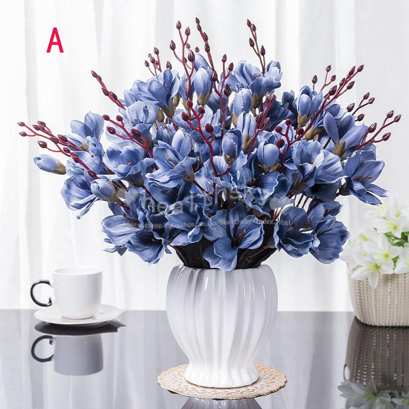 造花 偽花 花瓶付き フラワーベース 陶器花器 おしゃれ ダイニングテーブル 玄関生け花 インテリア おしゃれ