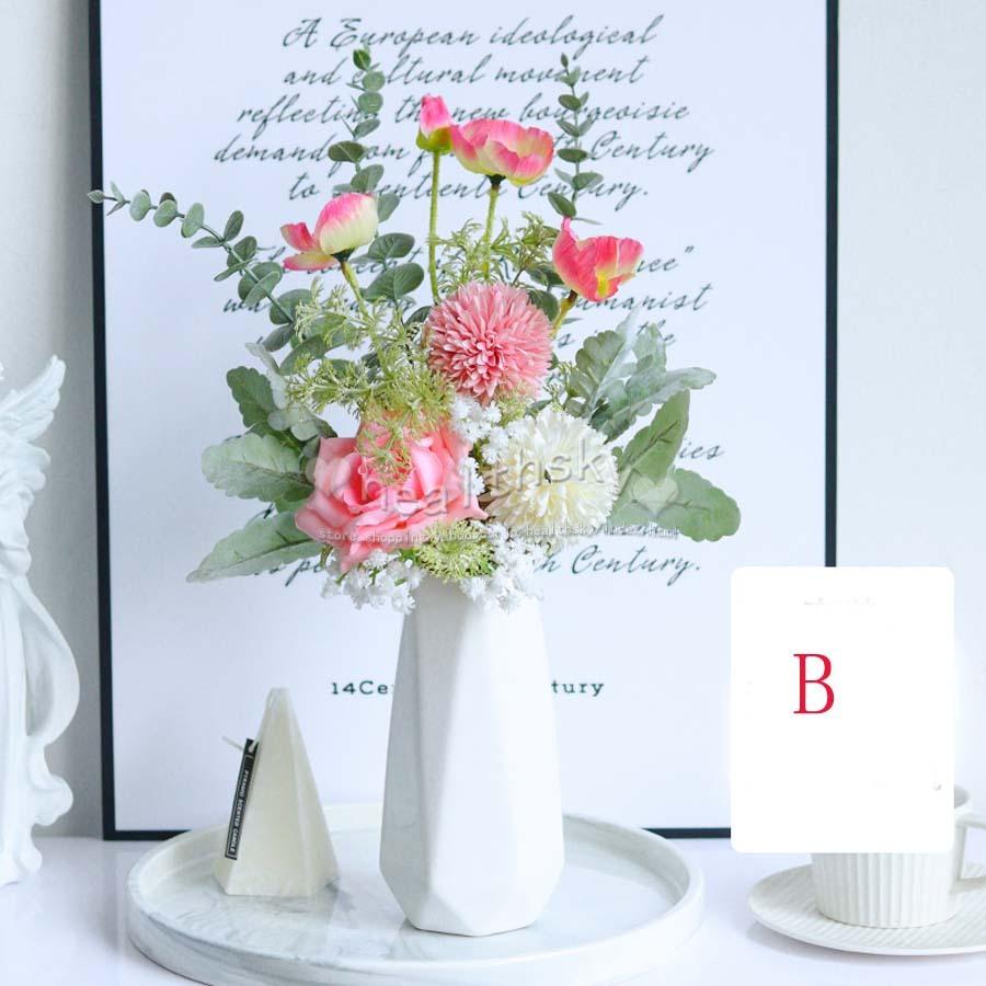 造花 絹花 ブーケ花束 アートフラワー インテリア造花 本物そっくり リアル きれい 可愛い フラワーアレンジ ソフト触感 枯れない花 庭園 キッチンプレゼント Jwijdf024 Health Sky 通販 Yahoo ショッピング