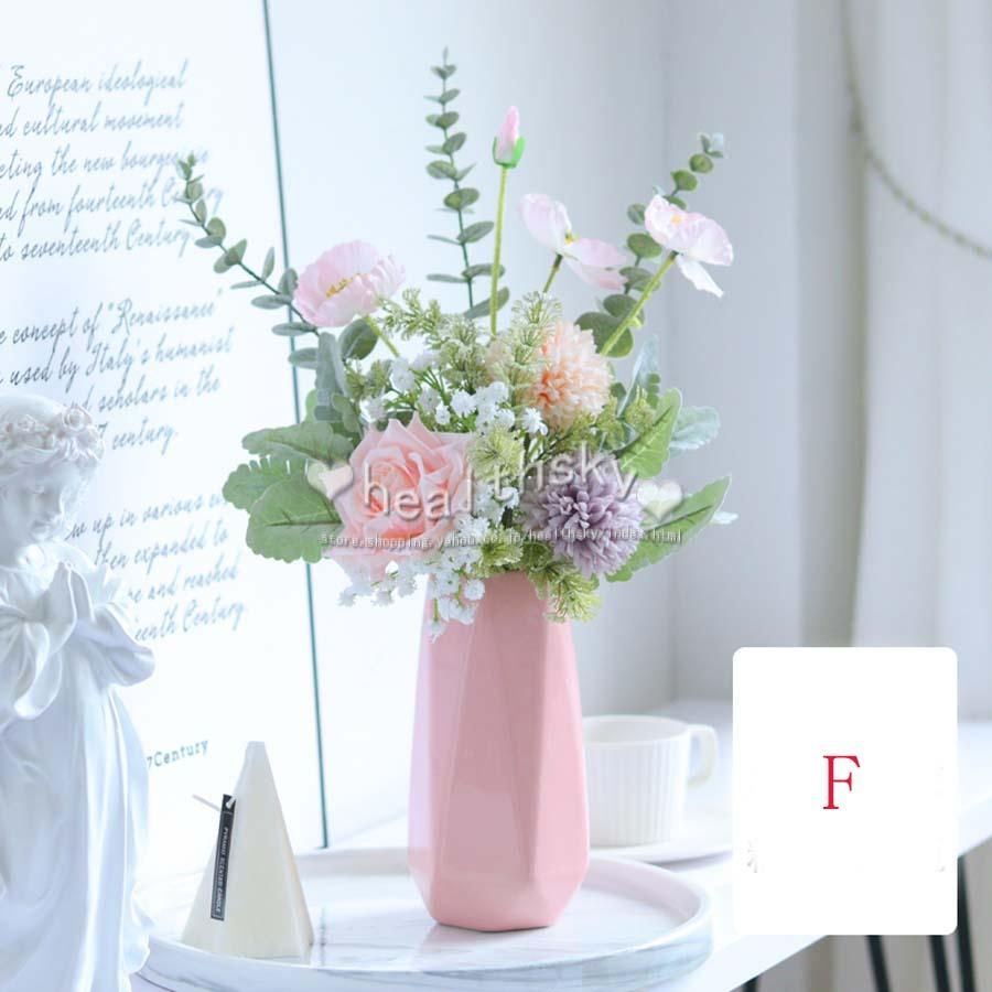 造花 絹花 ブーケ花束 アートフラワー インテリア造花 本物そっくり リアル きれい 可愛い フラワーアレンジ ソフト触感 枯れない花 庭園 キッチンプレゼント Jwijdf024 Health Sky 通販 Yahoo ショッピング