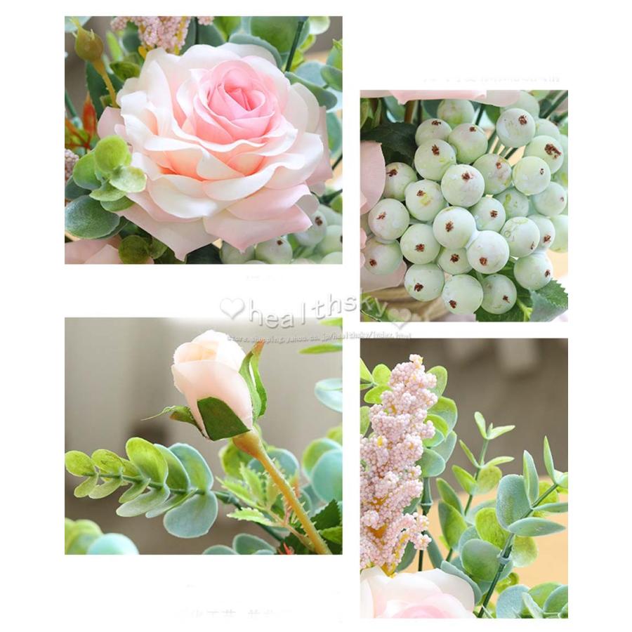 造花 絹花 ブーケ花束 アートフラワー インテリア造花 本物そっくり リアル きれい 可愛い フラワーアレンジ ソフト触感 枯れない花 庭園 キッチンプレゼント Jwijdf038 Health Sky 通販 Yahoo ショッピング