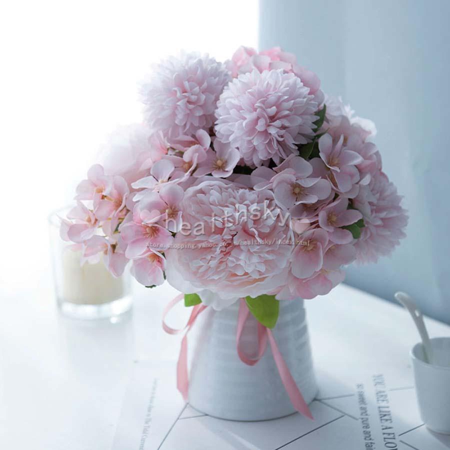 造花 北欧インテリア おしゃれバラのアジサイ 花瓶付き アートフラワー 枯れない 飾り ホーム リビングルーム 庭園 キッチン 撮影 美術館造花セットプレゼント Jwijdf079 Health Sky 通販 Yahoo ショッピング
