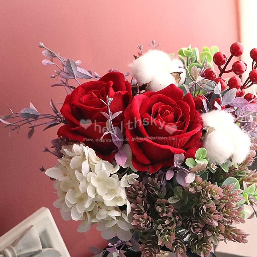 造花 北欧インテリア バラ 花瓶付き アートフラワー 枯れない 飾り ホーム リビングルーム 庭園 キッチン 撮影客間食卓 美術館造花セット置物の 飾り付け Jwijdf0 Health Sky 通販 Yahoo ショッピング