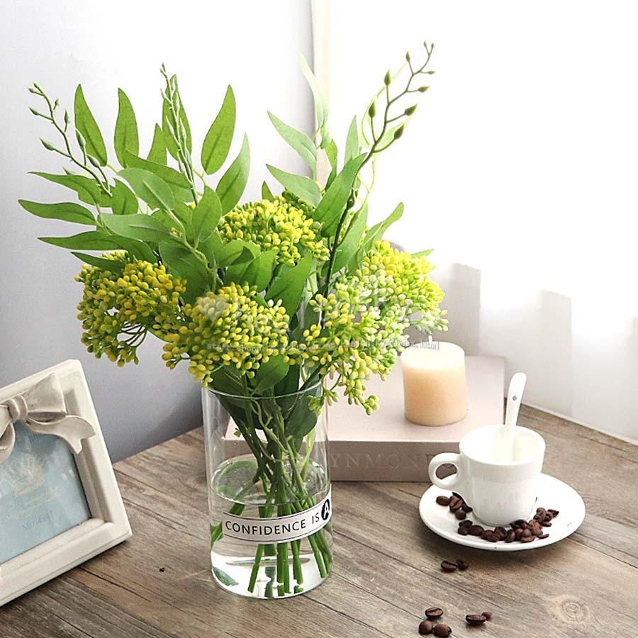 造花 北欧インテリア 緑植物花瓶付き アートフラワー 枯れない 飾り リビングルーム 正規販売店 庭園 美術館造花セット置物の飾り付け ホーム キッチン 撮影客間食卓