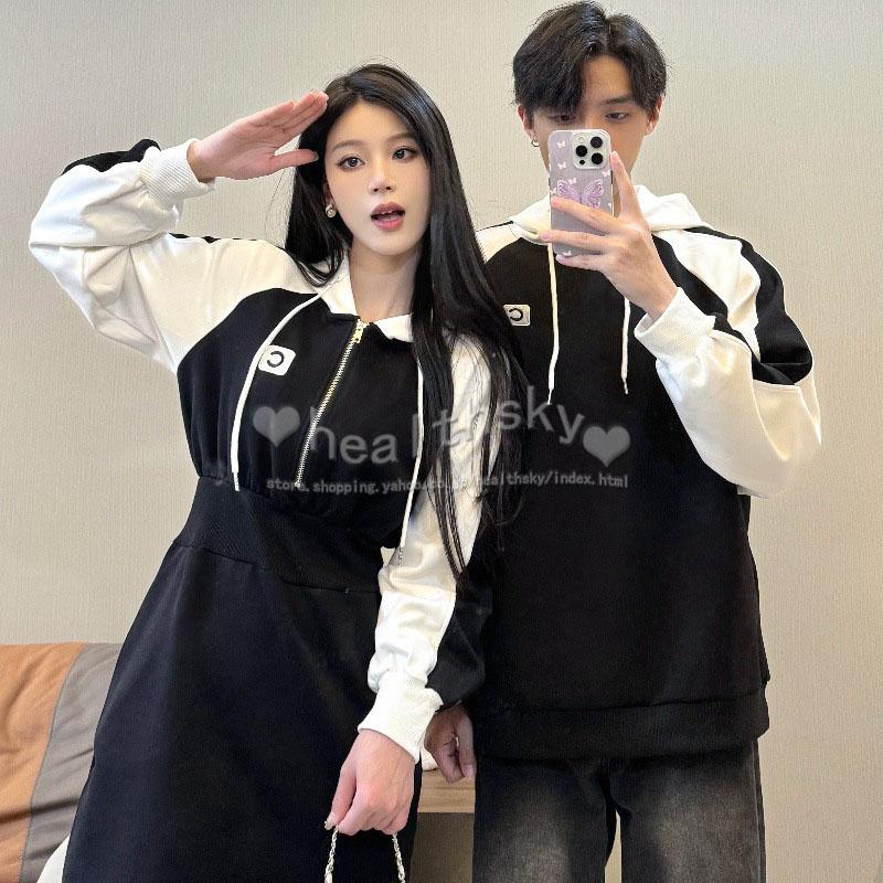 22春秋ペアルック カップル お揃い 上着メンズ レディース パーカー ワンピース プレゼント スウェット ペア 人気 服 春 秋 レディース おしゃれ Keuejck011 Health Sky 通販 Yahoo ショッピング