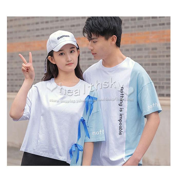 22新型ペアルック カップル お揃い Tシャツメンズ レディース カップル半袖tシャツ プレゼント ペア 人気 服 夏服 レディース おしゃれ男女2着 Keuejck014 Health Sky 通販 Yahoo ショッピング