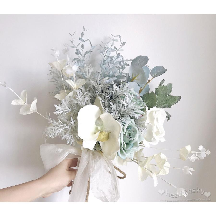 花ブーケウエディングブーケブライダルブーケウェディング用プレゼント写真撮り造花結婚式花嫁お誕生日披露宴お祝い大人気歓迎会手作り花束