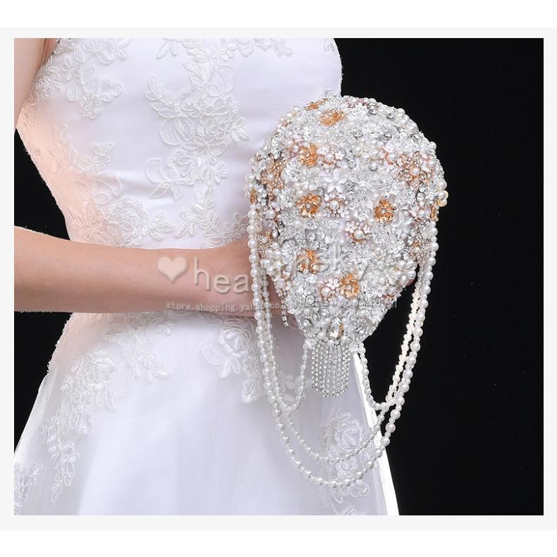 送料無料花ブーケブライダルブーケ花束花嫁写真撮りウエディングブーケ披露宴結婚式お祝いプレゼントウェディング用お誕生日大人気手作り造花歓迎会