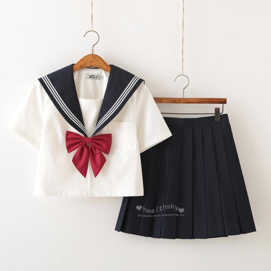 送料無料 夏服 半袖 ネクタイ 女子 女子高生 制服 なんちゃって制服 可愛い 高校生 Jk 衣装 ハロウィン 仮装 セクシー ミニ クールセーラー Xuezf042 Health Sky 通販 Yahoo ショッピング