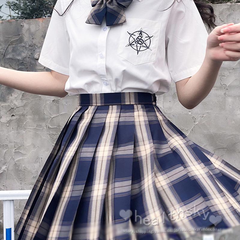 送料無料◆セーラー服 女子高校生 学生服 セットアップ 上下セット JK制服 文化祭 学園祭 可愛い 蝶ネクタイ付き 正統派 関西襟 スカート無地｜healthsky｜03