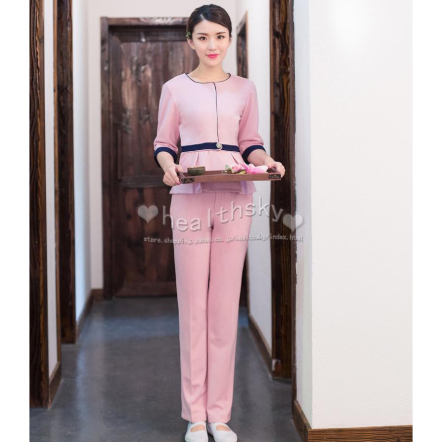 ユニフォーム エステ サロン通勤 レディース 女性 制服おしゃれ 半袖 七分袖 長袖ジャケット ワンピス (エステ ネイル 美容 サロン 歯科衛生士 医療系 制服 )