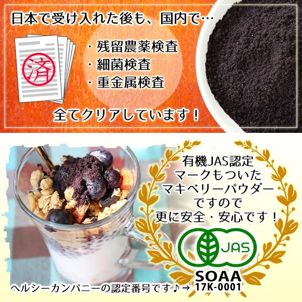 ヘルシーカンパニー マキベリー パウダー 100g 有機栽培 オーガニック