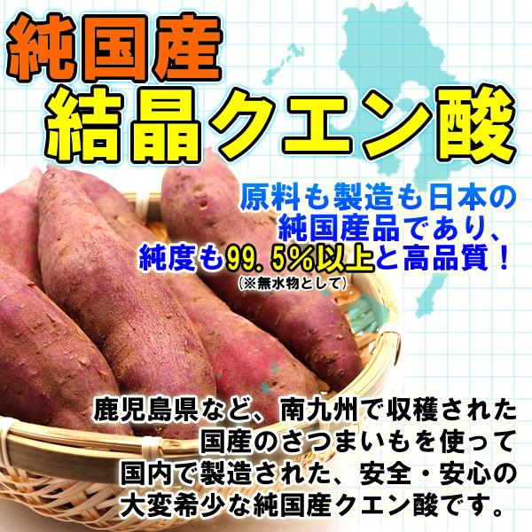 純国産 クエン酸 結晶 120g 食用 食品添加物 送料無料｜healthy-c｜04