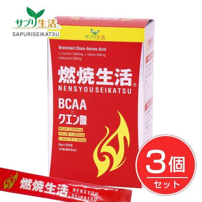 サプリ生活 燃焼生活 6g 30包 3個セット アンフィニプロジェクト 送料無料 ついに再販開始