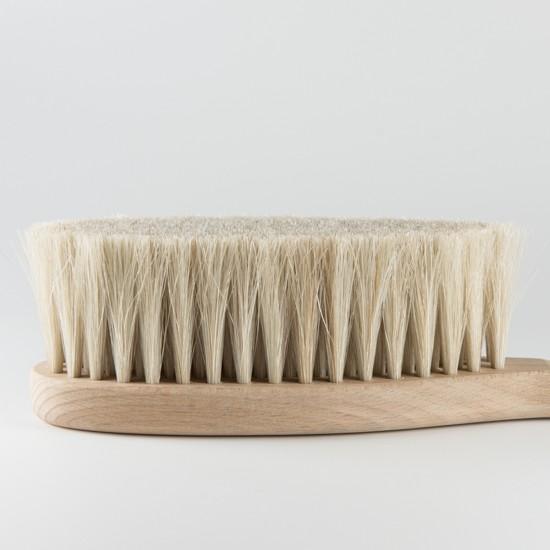 ブラシの平野 馬毛ブラシ 桂材 洋服ブラシ 高級 箱付き 手植え 楽天