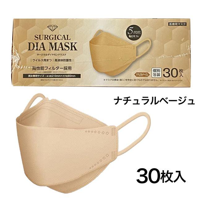 IDK サージカルダイヤモンドマスク ナチュラルベージュ 30枚
