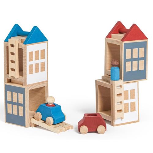 ルブロナ　タウンセット　国内未入荷品 ルブロナ ベーシックタウンセット レッド×ブルー - おもちゃ箱