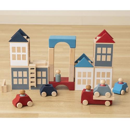 ルブロナ　タウンセット　国内未入荷品 ルブロナ ベーシックタウンセット レッド×ブルー - おもちゃ箱