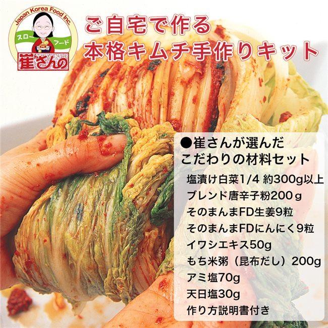 味に自信あり！！手作りスルメキムチ 1キロ 崔(チェ)さんのご自宅でつくる 本格キムチ手作りキット [乳酸菌発酵