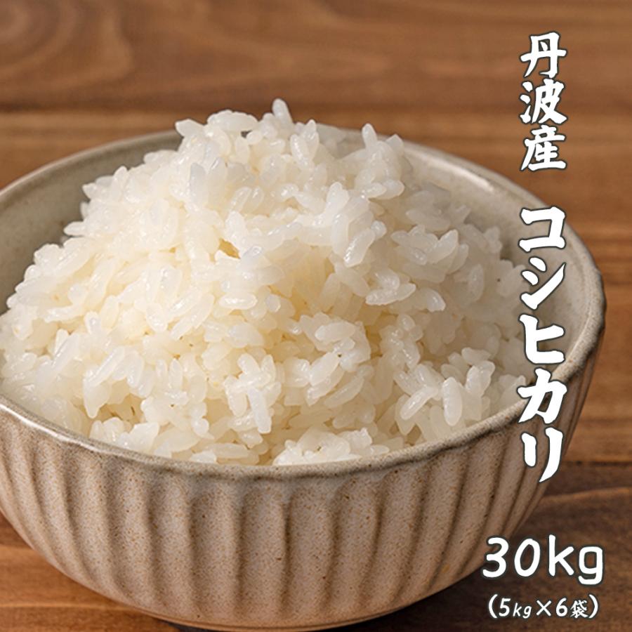セール 【白米】令和7年産 丹波産 コシヒカリ 30kg(5kg×6袋) 単一原料 