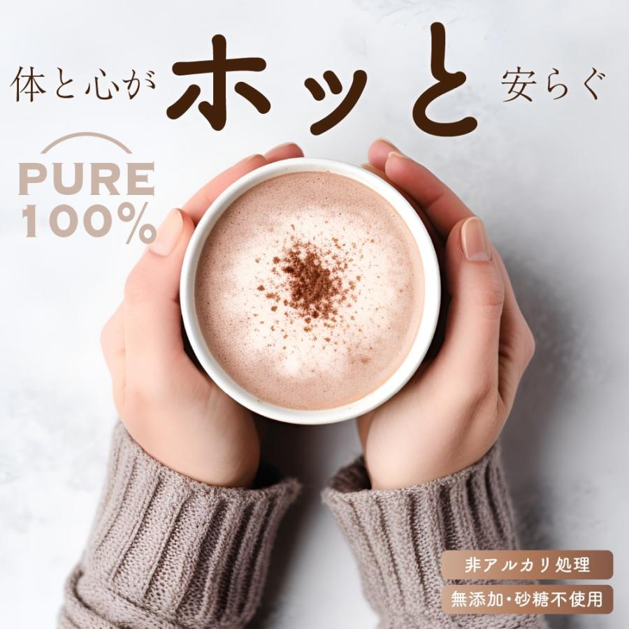 ナチュラルココアパウダー 500g 送料無料 [ ココア 砂糖不使用 無添加