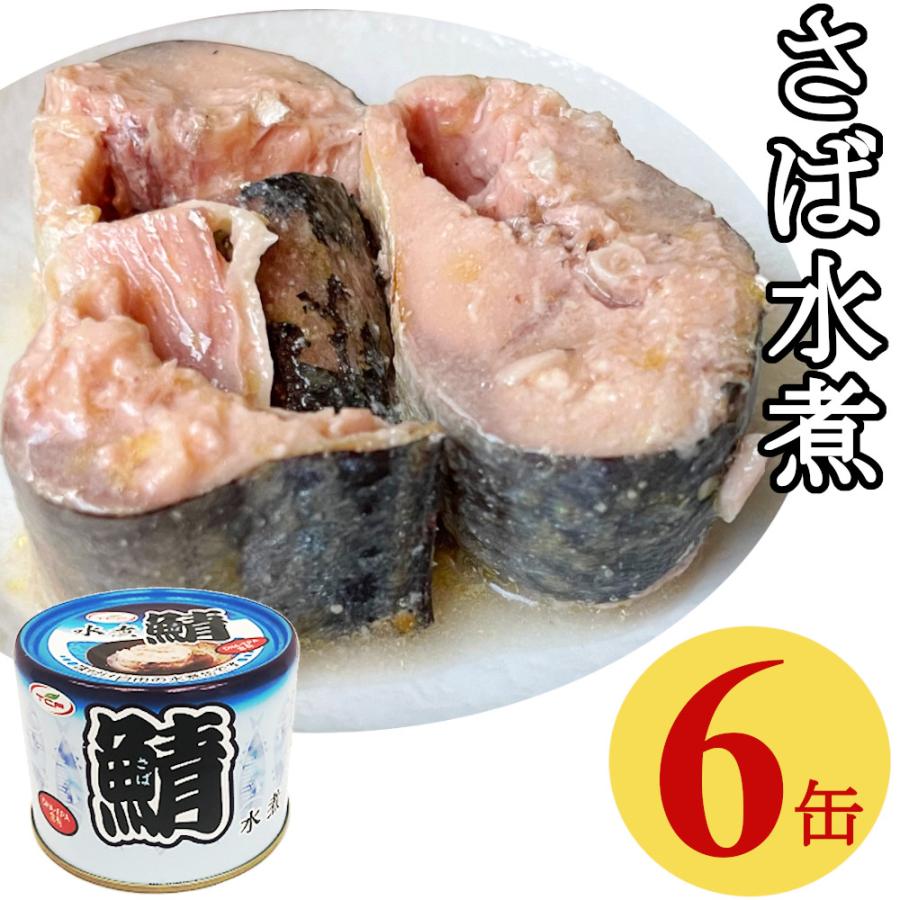 鯖缶 水煮缶 200gx6缶 さば サバ缶 まとめ買い 業務用 おつまみ 送料