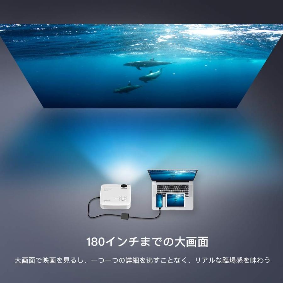 APEMAN 小型 プロジェクター LED 4000lm 1920×1080最大解像度 APEMAN 小型 プロジェクター LED 4000lm 1920×1080最大解像度