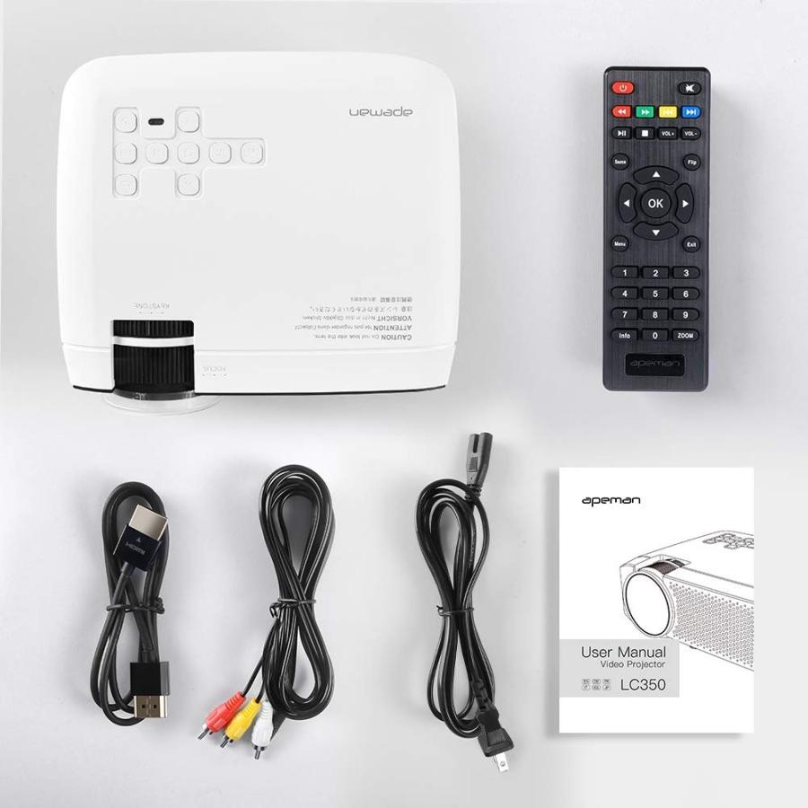 APEMAN 小型 プロジェクター LED 4000lm 1920×1080最大解像度 APEMAN 小型 プロジェクター LED 4000lm 1920×1080最大解像度