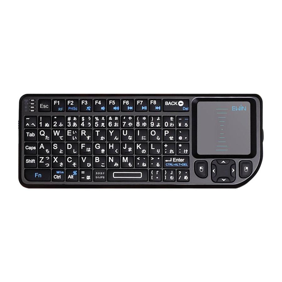 Ewin ミニ キーボード ワイヤレス 2.4GHz タッチパッド搭載 超 Ewin ミニ キーボード ワイヤレス 2.4GHz タッチパッド搭載 超