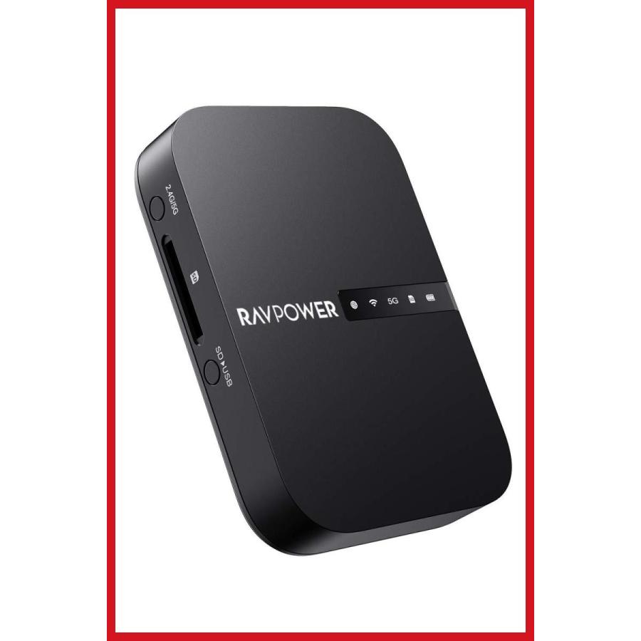 RAVPower Wi-Fi SDカードリーダー ワイヤレス共有/高速データ転送/ワンキーバックアップ/有線LANをWiFi化 ワイヤレス  SDカードリーダー FileHub RP-WD009 : rpwd009-0661094449092-011110 : ヘルシースマイル - 通販 - 