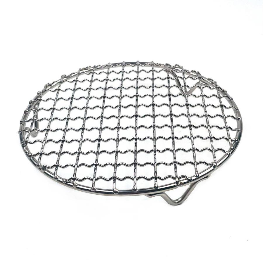 Desirable 焼き網 丸型 足付き 炭焼き 28cm ステンレス鋼 304 頑丈 