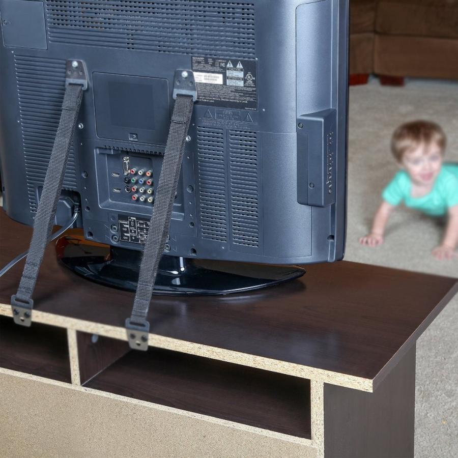 Desirable Tvバンド 耐震 薄型 テレビ転倒防止 金具 ビス止めタイプ ブラック 2本セット Tvband Aliana 通販 Yahoo ショッピング