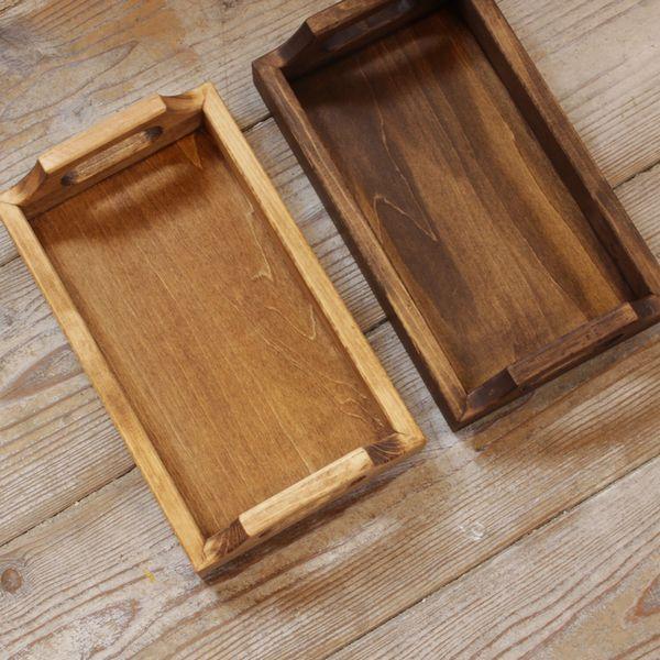 木製トレー トレイ 木製 お膳 お盆 コンパクト 幅27cm カフェトレー