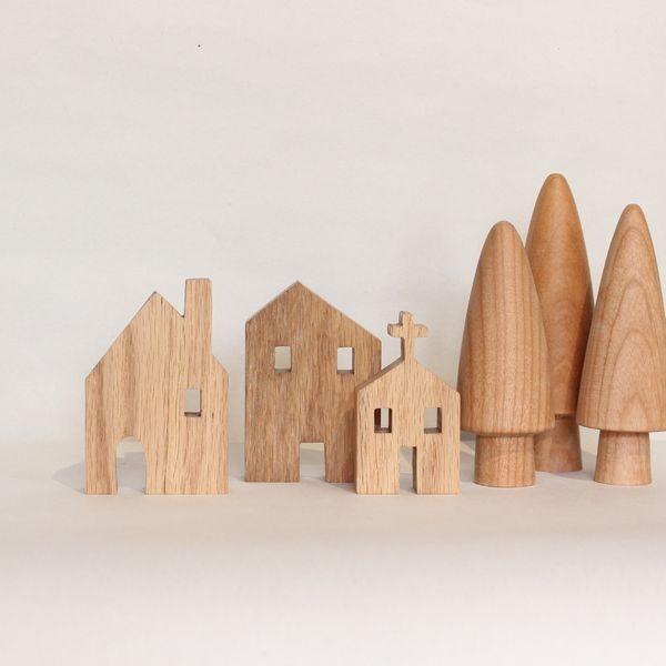 ミニチュアハウス ｓサイズ クリスマス 飾り オブジェ 北欧 木製 置物 雑貨 インテリア 家 教会 ハウス 木製雑貨 北欧雑貨 可愛い 家具 木製品 はーとぼっくす工房 通販 Yahoo ショッピング