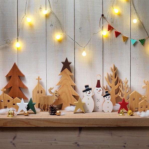 教会 オブジェ インテリア おしゃれ 北欧 小物 木製 ナチュラル