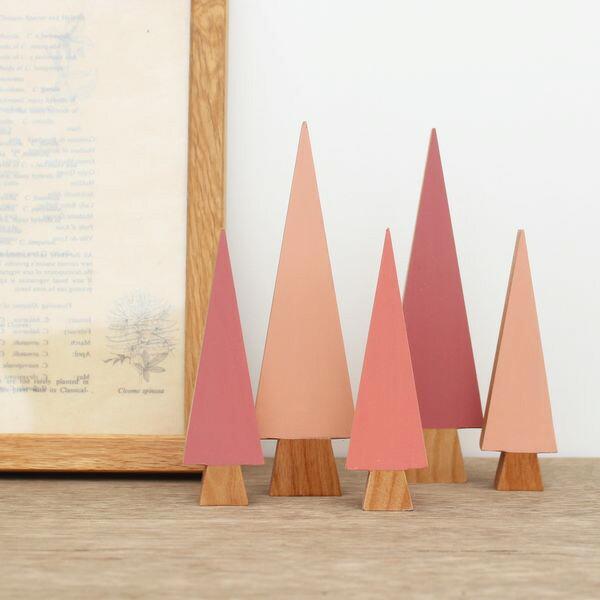 さんかくツリー ツリー L×Sセット 木製 オブジェ 北欧 四季