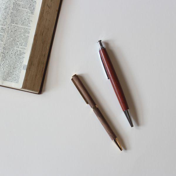 ボールペン 名入れ 木製 おしゃれ 回転式 専用ボックス付き ノベルティ