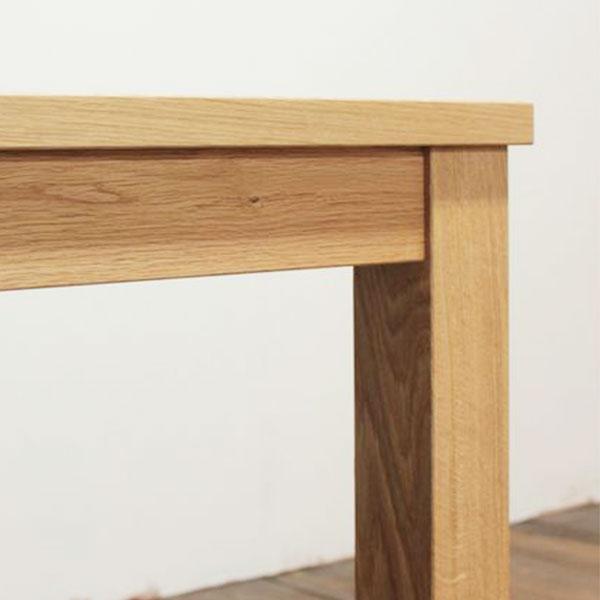 ダイニングテーブル オーク材 幅150cm 4人掛け 木製 日本製 無垢