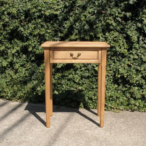 ミニテーブル ワイドタイプ パイン材｜サイドテーブル 引き出し付き リビングボード コンソール 電話台 デスク 収納 家具 無垢 ナチュラル 新生活 | ブランド登録なし | 01