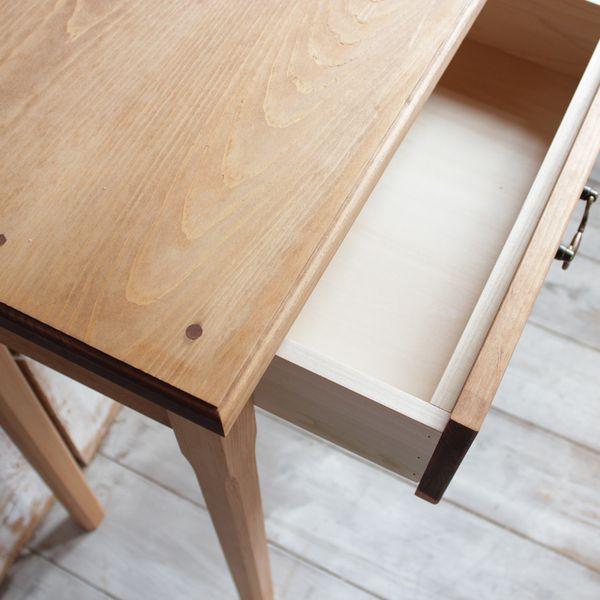 ミニテーブル ワイドタイプ パイン材｜サイドテーブル 引き出し付き リビングボード コンソール 電話台 デスク 収納 家具 無垢 ナチュラル 新生活 | ブランド登録なし | 09