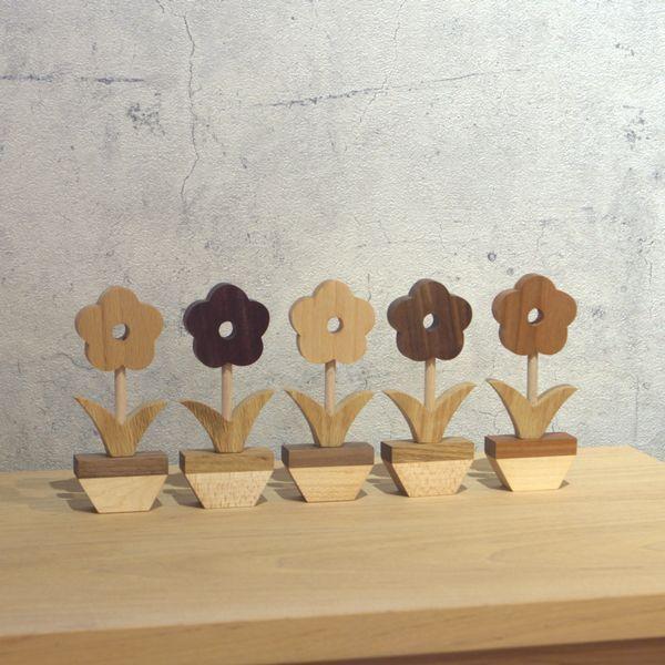 お花のオブジェ｜全9種類 花 置物 木製 飾り 春 北欧 韓国 インテリア