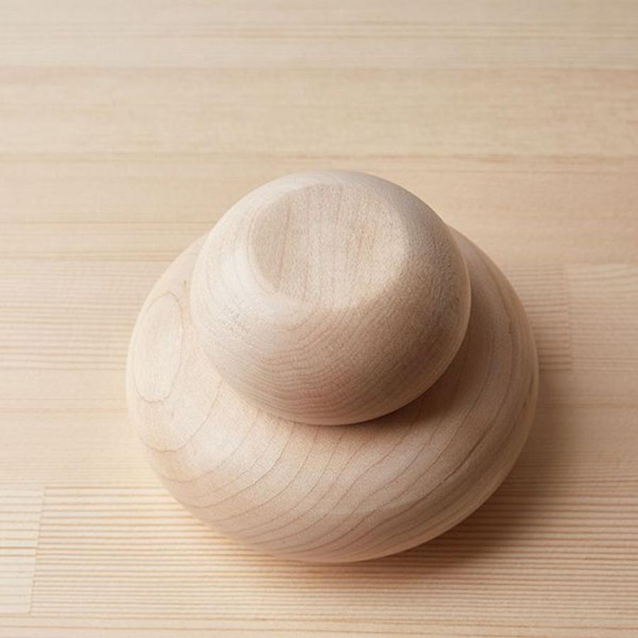 【予約販売】鏡餅 Ｓサイズ｜木製 鏡もち おしゃれ モダン シンプル 正月 迎春 飾り オブジェ ナチュラル インテリア 置物 かがみもち 桐箱入り_9
