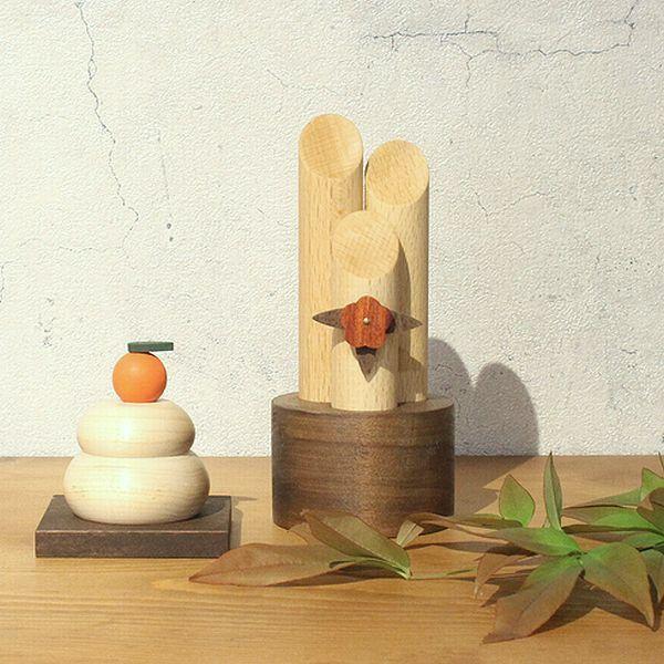 門松 木製 一対セット｜正月飾り お正月 玄関飾り 木製門松 北欧